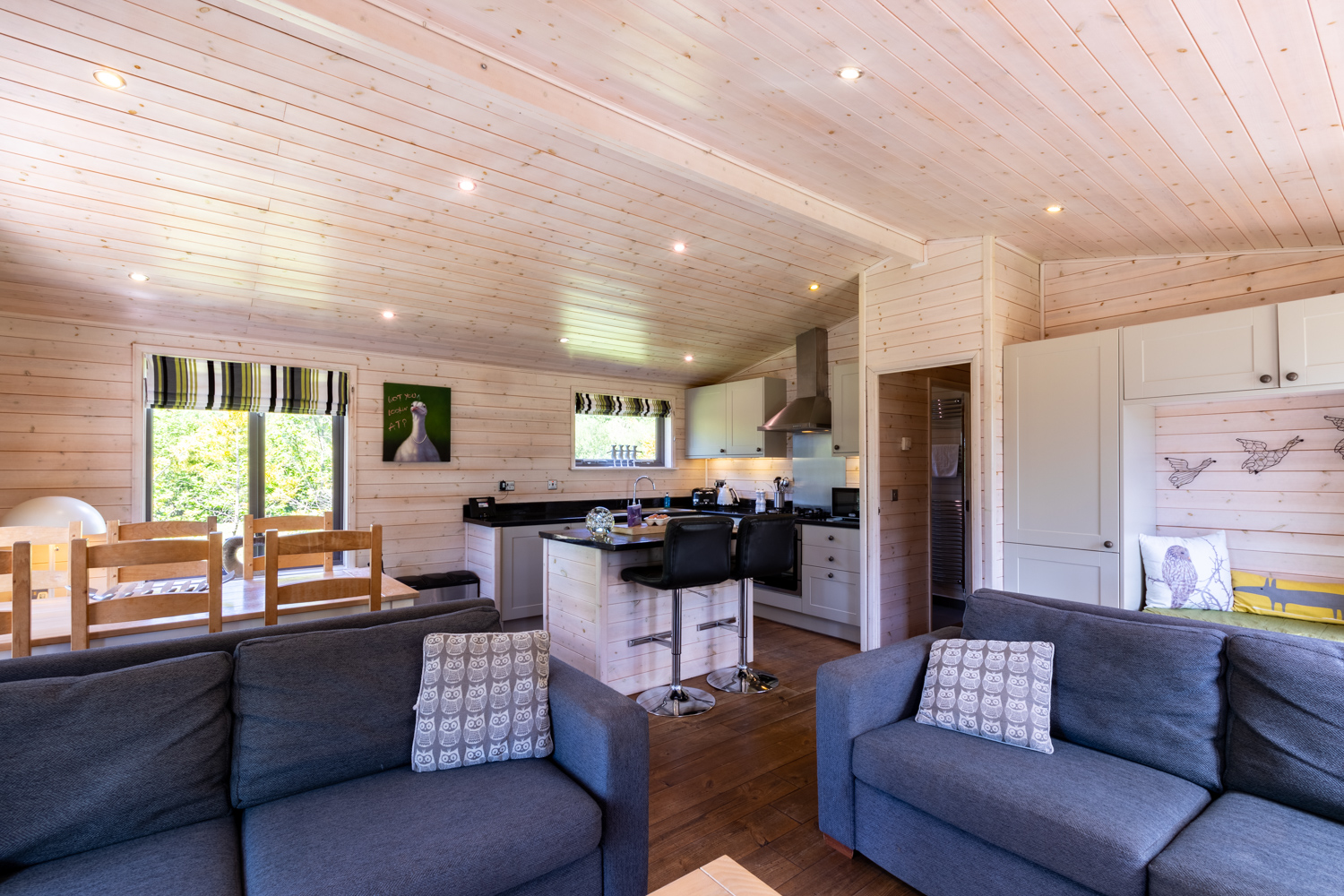 Otter's Harbour open-plan living room